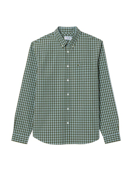 Lacoste - Camisa A Cuadros Con Logo