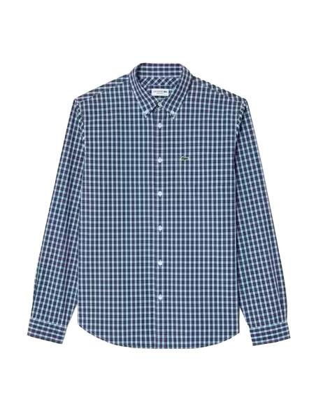 Lacoste - Camisa A Cuadros Con Logo