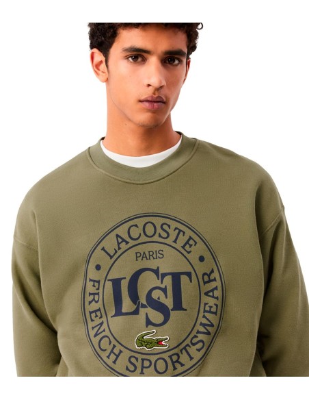 Lacoste - Sudadera Gráfica De Corte Holgado