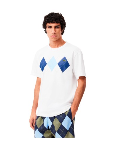 Lacoste - Camiseta De Punto Con Estampado En Rombo