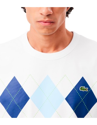 Lacoste - Camiseta De Punto Con Estampado En Rombo