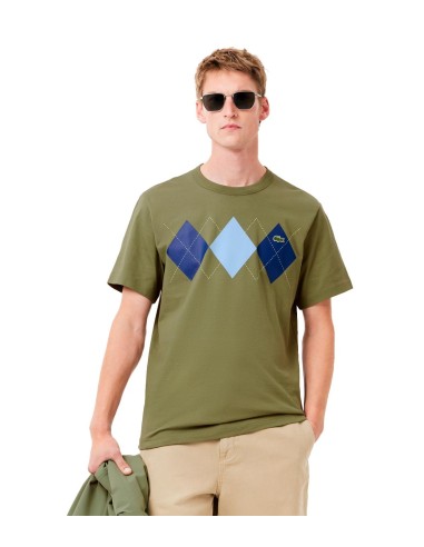 Lacoste - Camiseta De Punto Con Estampado En Rombo