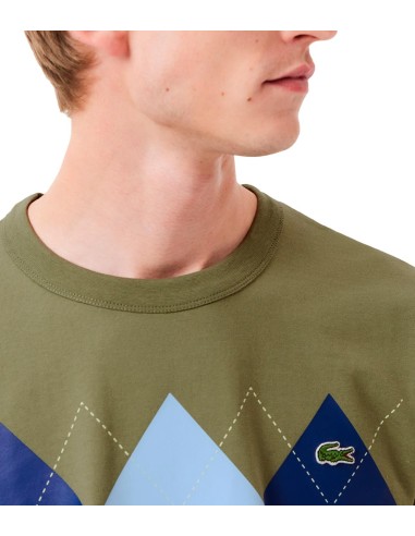 Lacoste - Camiseta De Punto Con Estampado En Rombo