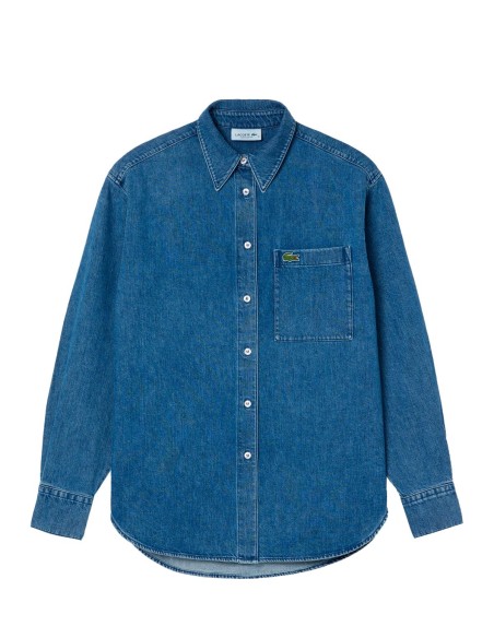 Lacoste - Camisa Vaquera Con Logo