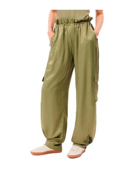 Lacoste - Pantalón Cargo Satinado De Corte Holgado