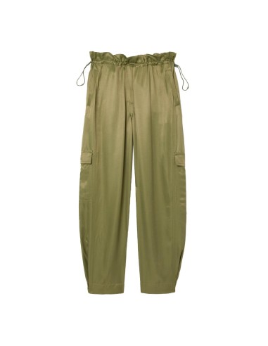 Lacoste - Pantalón Cargo Satinado De Corte Holgado