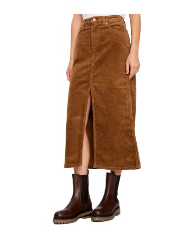 Wrangler - Camisetas Corduroy Maxi Cognac, M