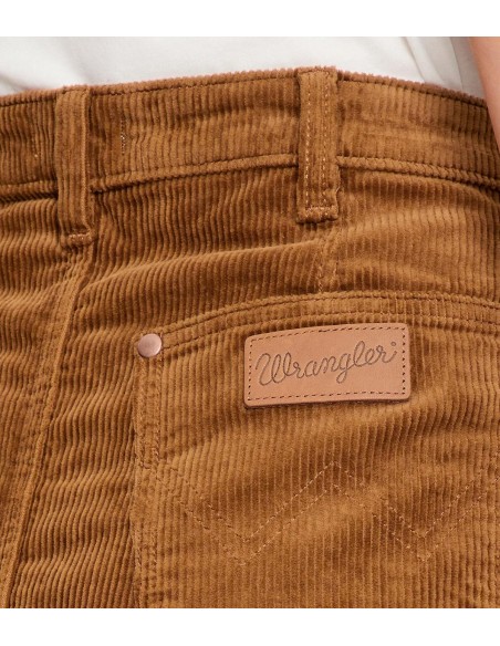 Wrangler - Camisetas Corduroy Maxi Cognac, M