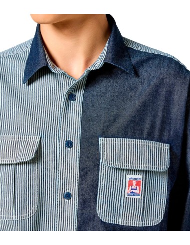 Wrangler - Camisetas Casey Colorblock Shirt Mi