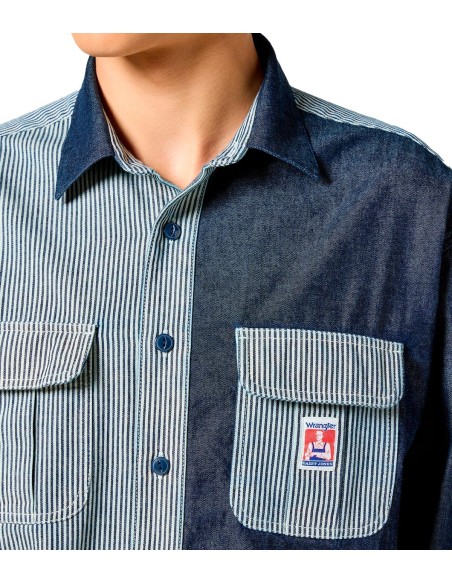Wrangler - Camisetas Casey Colorblock Shirt Mi