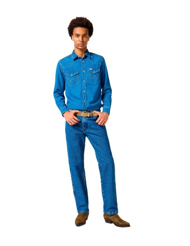 Wrangler - Camisetas 13Mwz Stonewashed, 29, 32