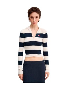 Tommy Jeans -  Jersey A Rayas Con Logo