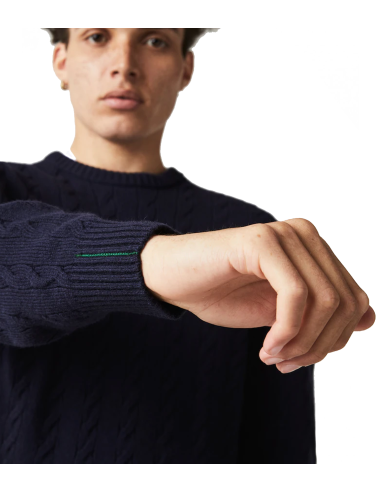 Lacoste - Jersey Hombre Azul - Lana Cuello Redondo