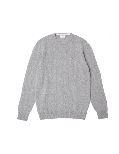 Lacoste - Jersey Hombre Gris - Lana Cuello Redondo
