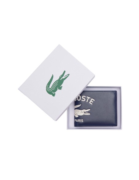 Lacoste - Cartera De Piel Con Logo