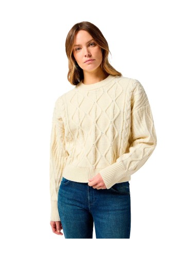 Wrangler - Camisetas Cable Knit Sweater Worn W