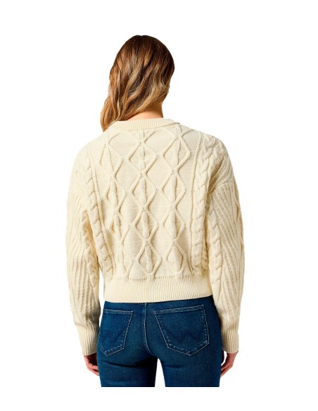 Wrangler - Camisetas Cable Knit Sweater Worn W