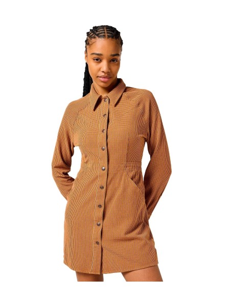 Wrangler - Vestidos Slim Fit Dress Madder Bro