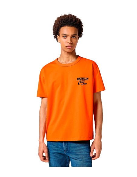 Wrangler - Camisetas Casey Graphic Tee Red Ora
