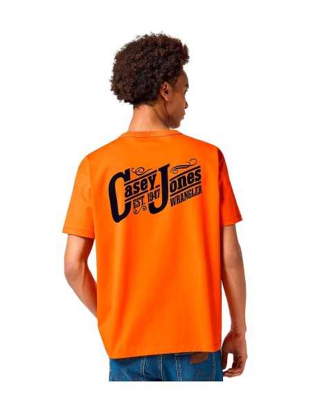 Wrangler - Camisetas Casey Graphic Tee Red Ora