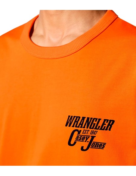 Wrangler - Camisetas Casey Graphic Tee Red Ora