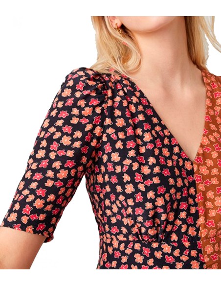 French Connection - Vestido Mujer Marrón