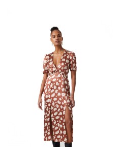 French Connection - Vestido Mujer Marrón