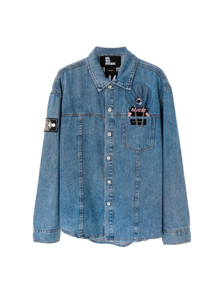 Mod Wave Movement - Camisa Vaquera Teddy Capsule