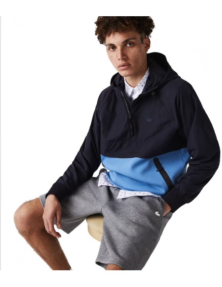 Lacoste - Sudadera Hombre Azul - Canguro