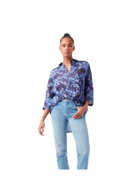 French Connection - Camisa Mujer Azul