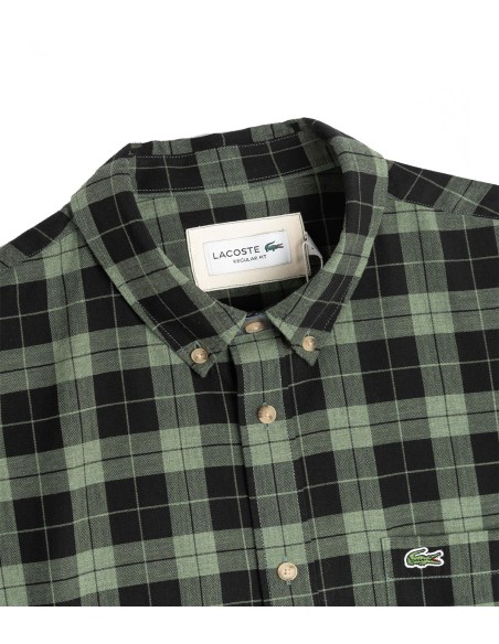 Lacoste - Camisa Hombre Verde - Regular Fit