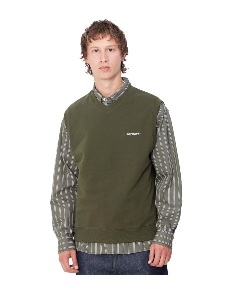 Carhartt Wip - Sudaderas Script V-Neck Vest Sweat