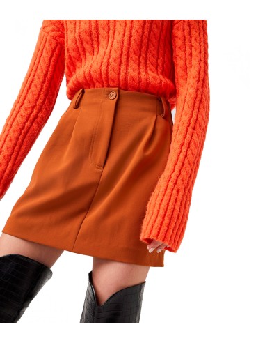 French Connection - Falda Mujer Marrón