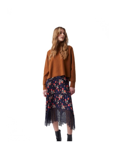 French Connection - Falda Mujer Azul