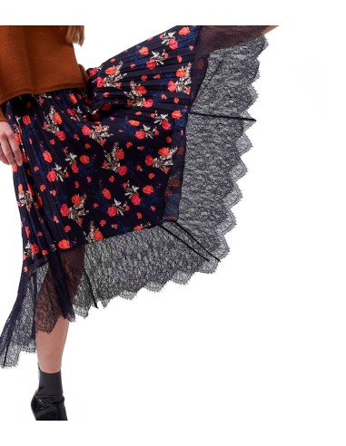 French Connection - Falda Mujer Azul