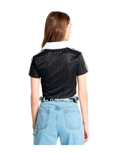 Adidas - Camisetas V-Neck Polo Black