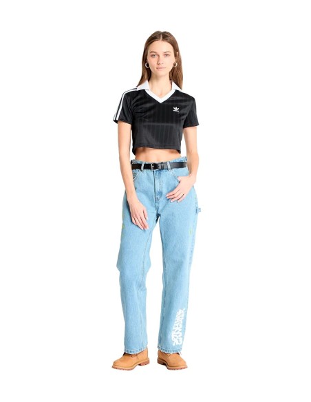 Adidas - Camisetas V-Neck Polo Black