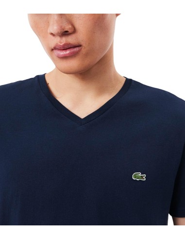 Lacoste - Camiseta Con Cuello De Pico Y Logo