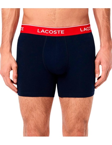 Lacoste - Bóxers Pack De 3 Con Logo