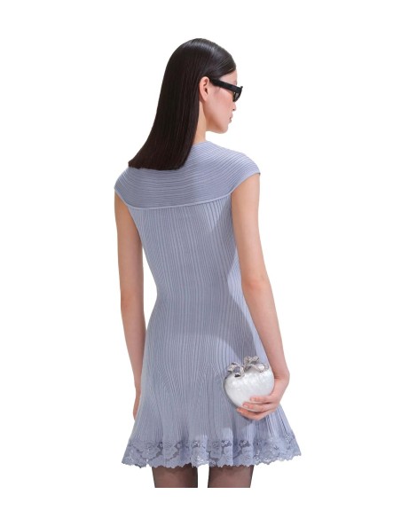 Self Portrait - Vestido de Punto con Encaje