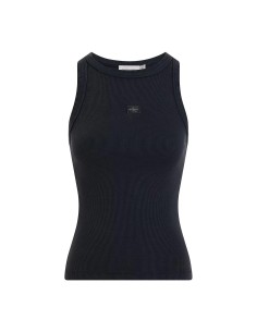 Calvin Klein - Camiseta Washed Woven Label Rib