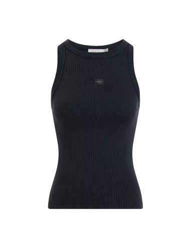 Calvin Klein - Camiseta Washed Woven Label Rib