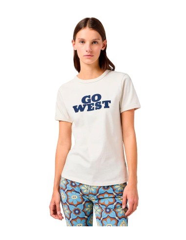 Wrangler - Camisetas Ringer Tee Vintage White