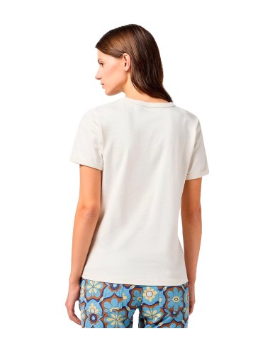 Wrangler - Camisetas Ringer Tee Vintage White
