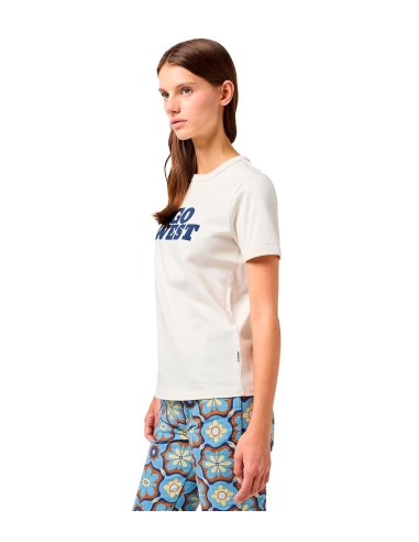 Wrangler - Camisetas Ringer Tee Vintage White