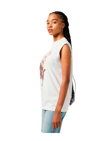 Wrangler - Camisetas Muscle Tank Vintage White