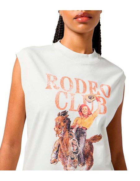 Wrangler - Camisetas Muscle Tank Vintage White