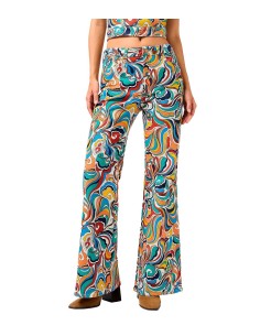 Wrangler - Pantalones High Rise Flare Latigo Pr