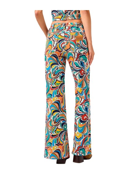 Wrangler - Pantalones High Rise Flare Latigo Pr