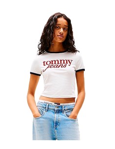 Tommy Jeans - Camiseta Ringer Con Logo